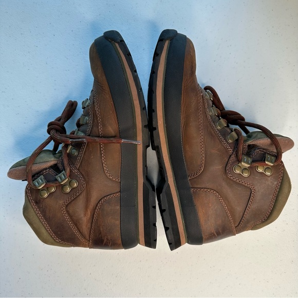 Timberland Women’s Brown Leather Lace Up High Top Euro Hiker Hiking Boots - Picture 7 of 9